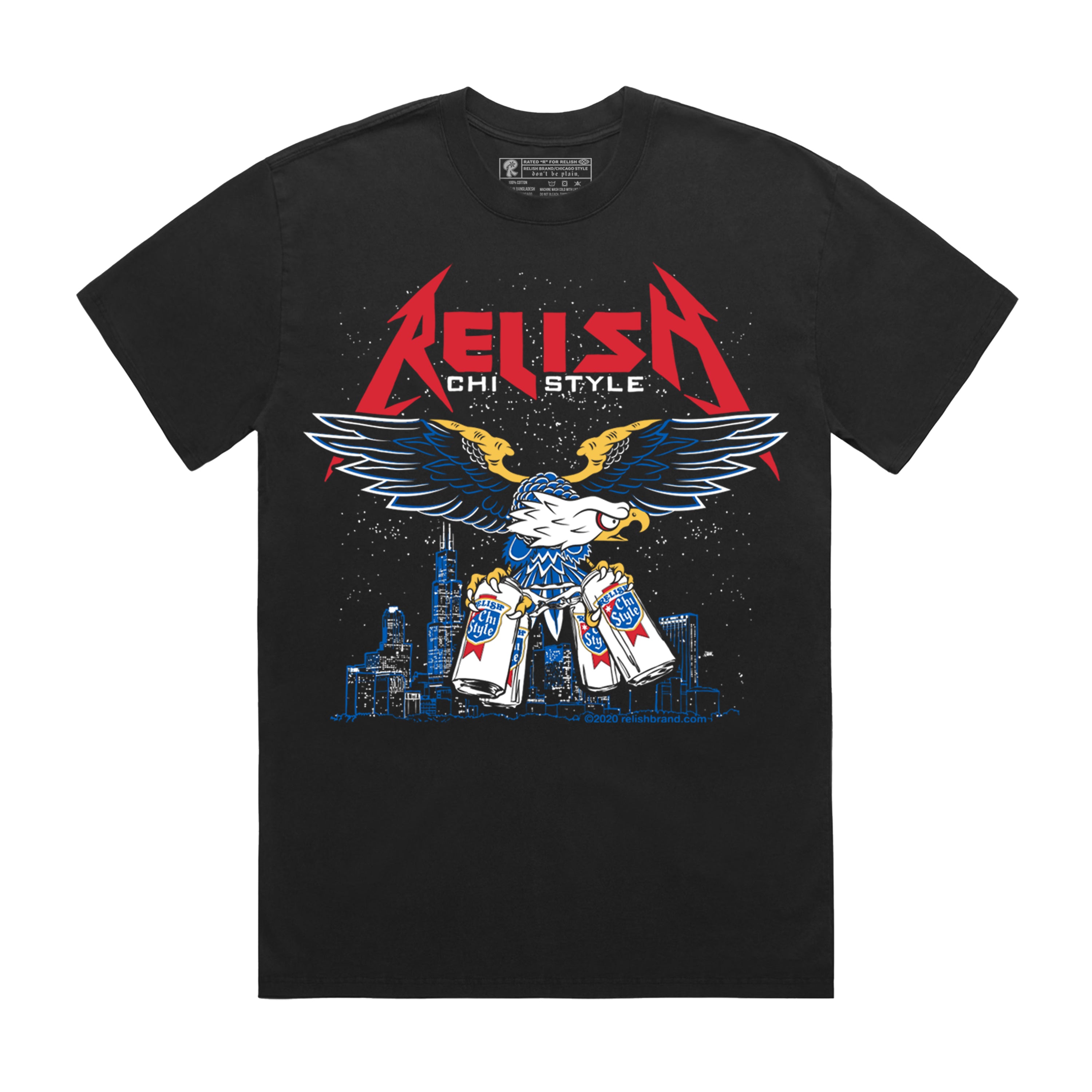 Tall Cans and Talons - Chicago Style metal shirt - Garment