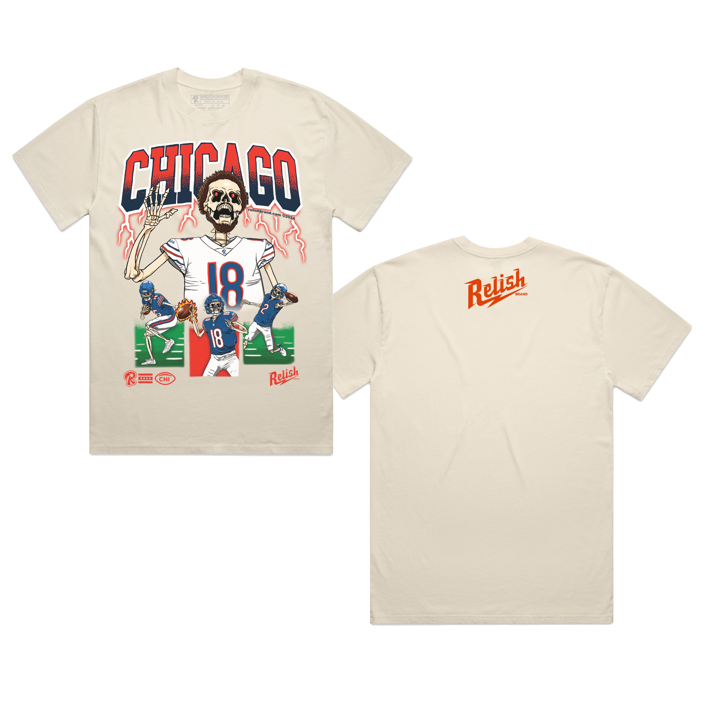 80s The Knits ラグランTシャツ シカゴフェスティバル USA製 The Claw - Chicago Football - 2024 - Garment Dyed – Relish Brand