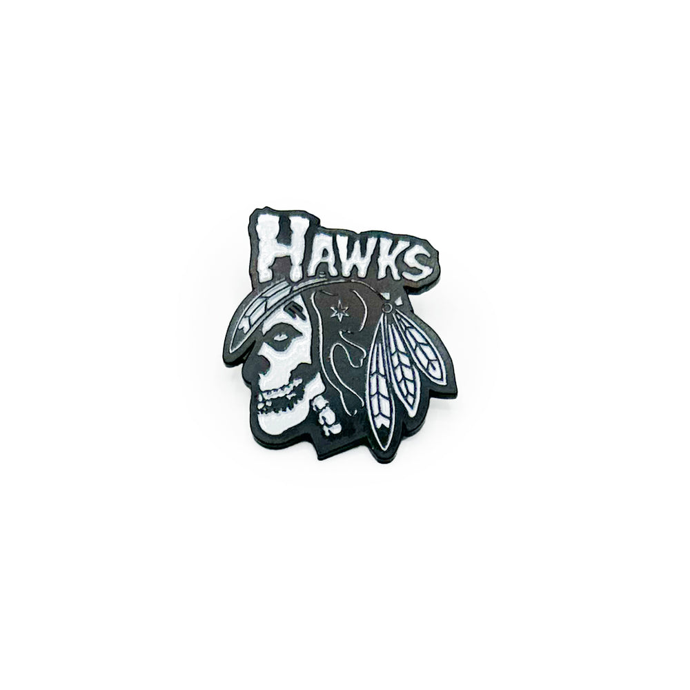 Hawks X Punk rock hat pin