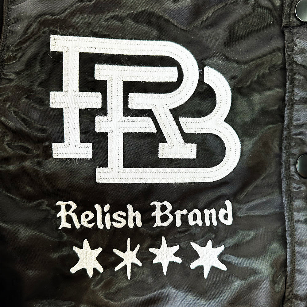 
                  
                    Load image into Gallery viewer, Relish Brand X Starter Satin Jacket - 4/22/24
                  
                