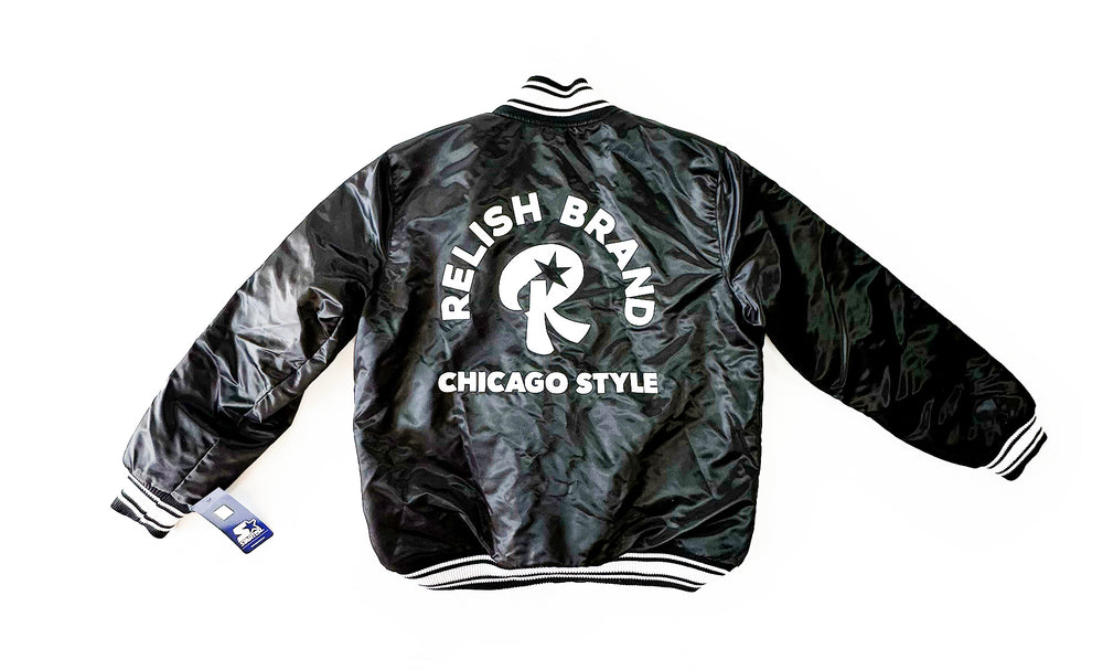 
                  
                    Load image into Gallery viewer, Relish Brand X Starter Satin Jacket
                  
                