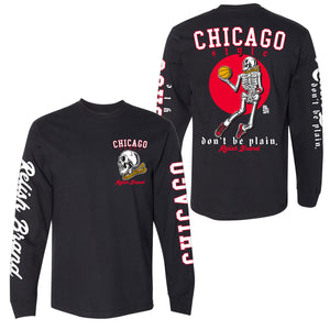 
                  
                    Load image into Gallery viewer, &amp;quot;Don&amp;#39;t be Plain&amp;quot; Long sleeve - Chicago Style Basketball
                  
                