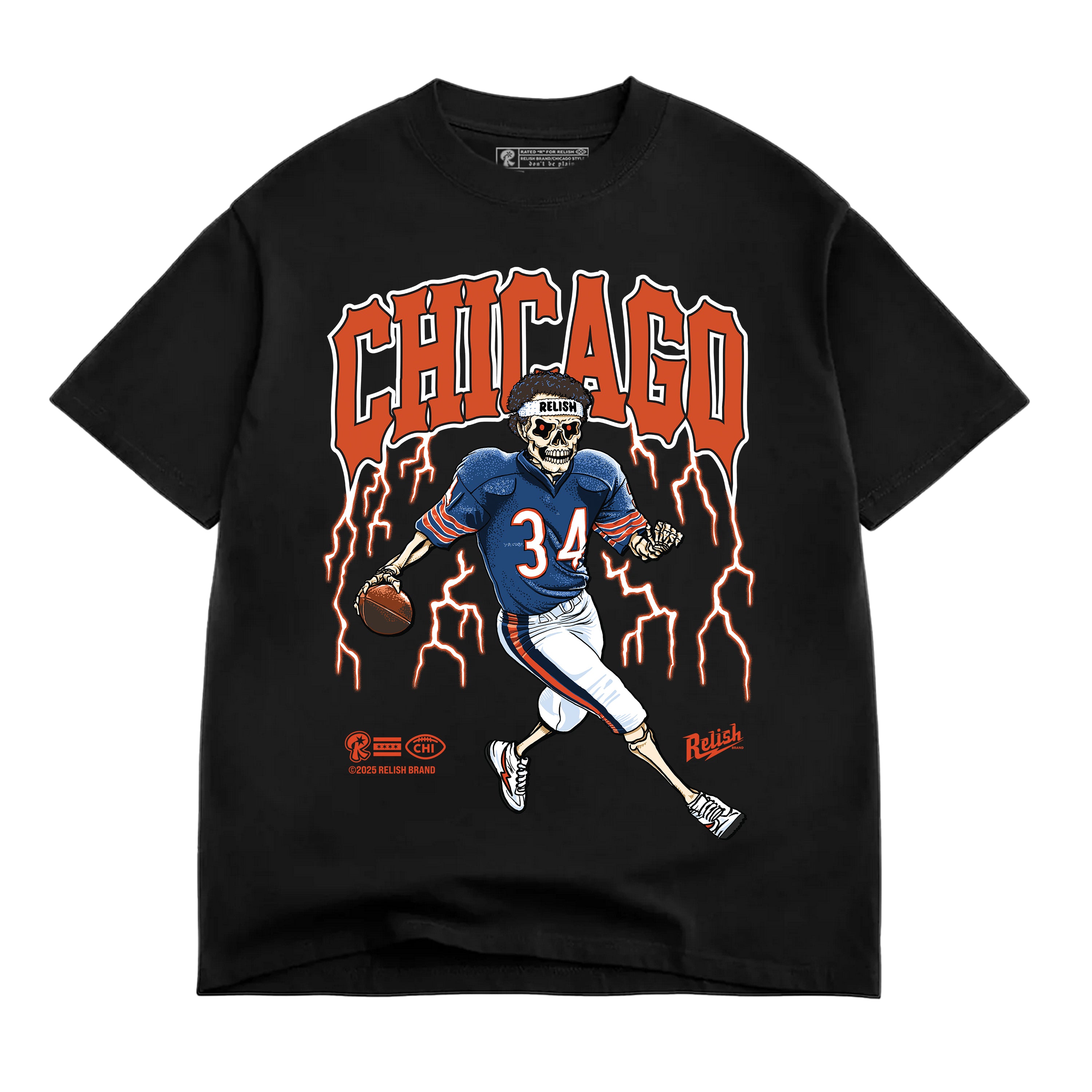 2025 Chicago Legacy Football tee - Black – Relish Brand