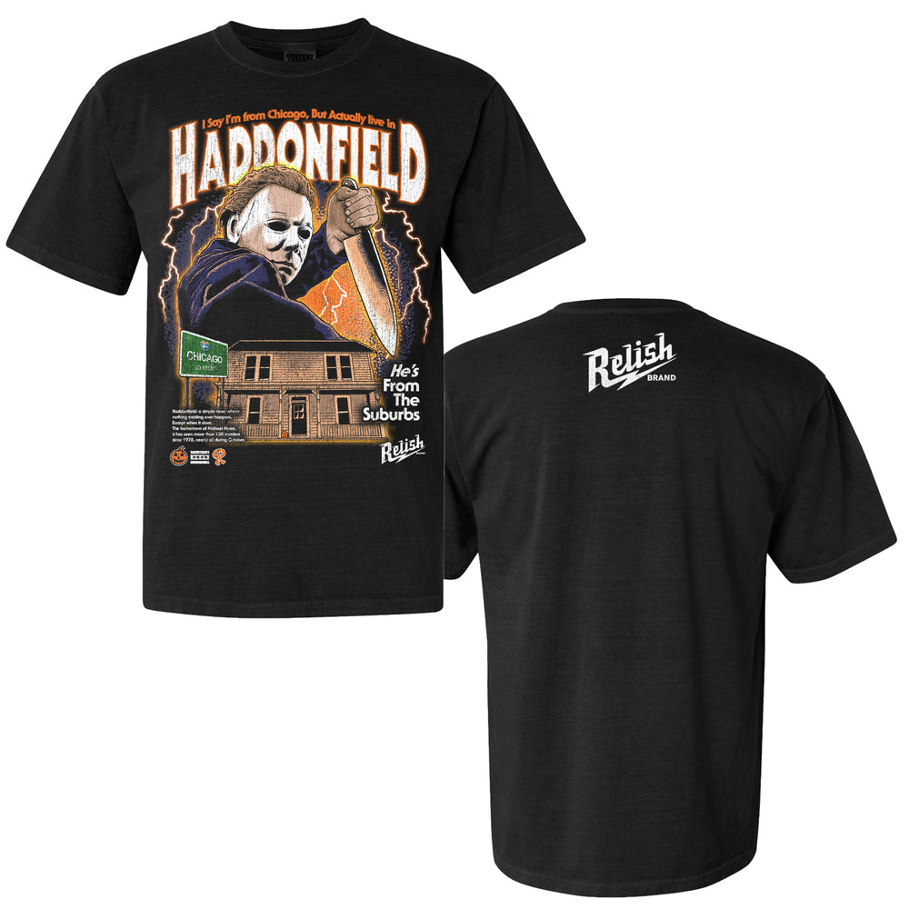
                  
                    Load image into Gallery viewer, &amp;quot;Haddonfield&amp;quot; Vintage Halloween shirt
                  
                