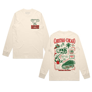 
                  
                    Load image into Gallery viewer, Christmas in Chicago - Griswold&amp;#39;s - Ivory - Long Sleeve - Garment Dyed
                  
                