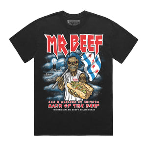 
                  
                    Load image into Gallery viewer, Mr. Beef X Relish Collab - 666 Mark of the BEEF - Garment Dyed - Black
                  
                