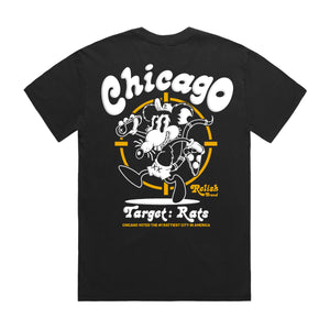
                  
                    Load image into Gallery viewer, Target: Rats - Puff Print on Vintage Garment Dyed Tee
                  
                