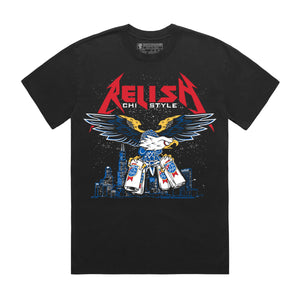 
                  
                    Load image into Gallery viewer, Tall Cans and Talons - Chicago Style metal shirt - Garment Dyed
                  
                