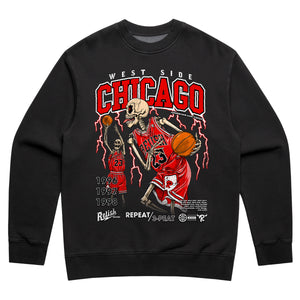 
                  
                    Load image into Gallery viewer, &amp;quot;West Side&amp;quot; - Chicago Bball - Repeat 3-Peat - Crew
                  
                