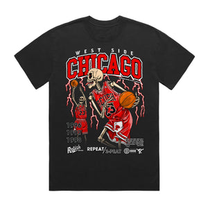 
                  
                    Load image into Gallery viewer, &amp;quot;West Side&amp;quot; Chicago Basketball Repeat 3-peat - Garment Dyed
                  
                