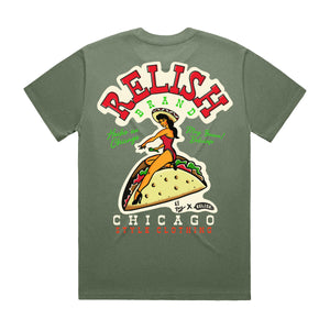 
                  
                    Load image into Gallery viewer, Chicago Señorita - Taco Tee - El Ray Collab - Garment Dyed
                  
                