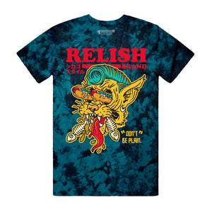 
                  
                    Load image into Gallery viewer, Hotdog Cat - Chicago style - Teal Tie Dye
                  
                