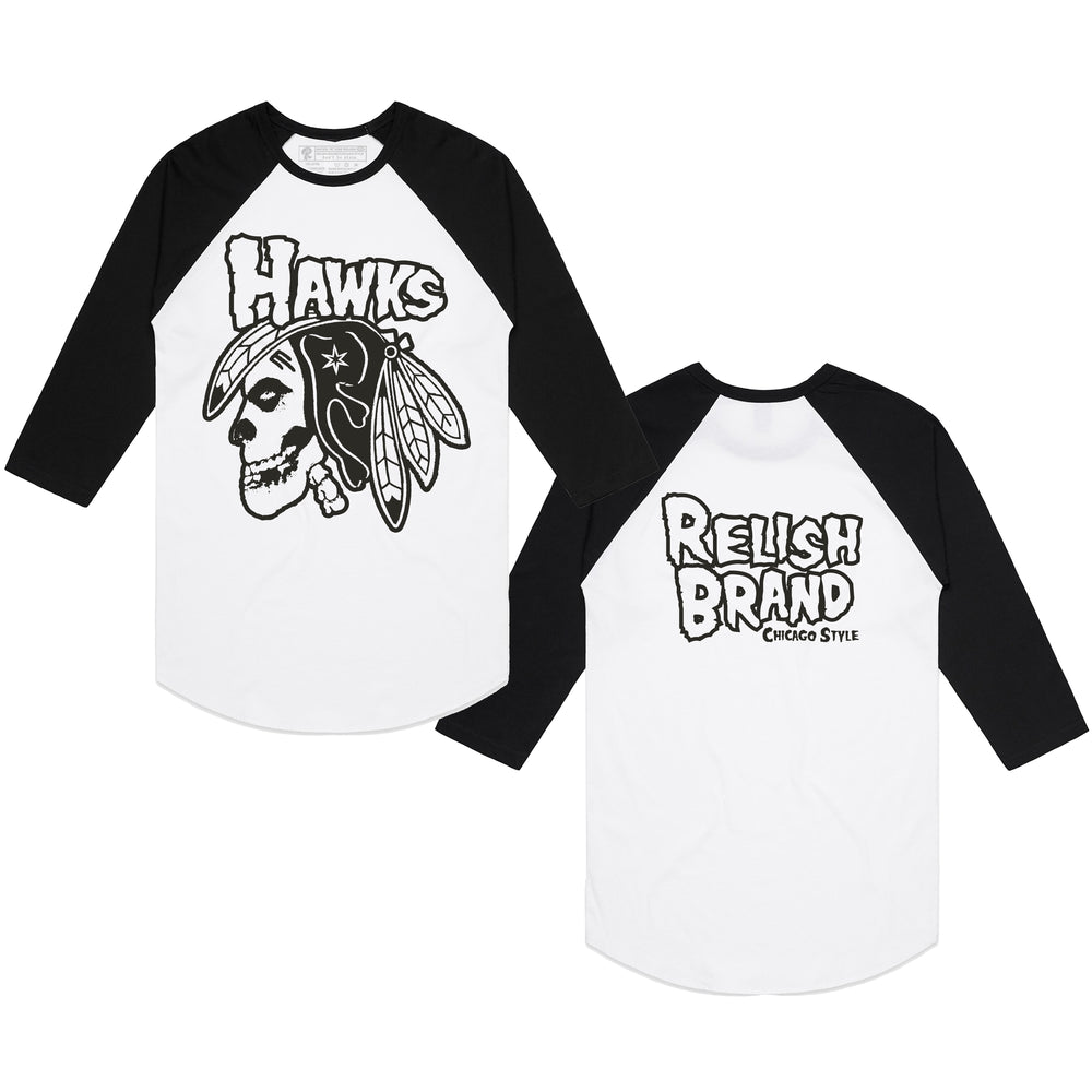 
                  
                    Load image into Gallery viewer, Chicago Punk Hawks Baseball tee
                  
                
