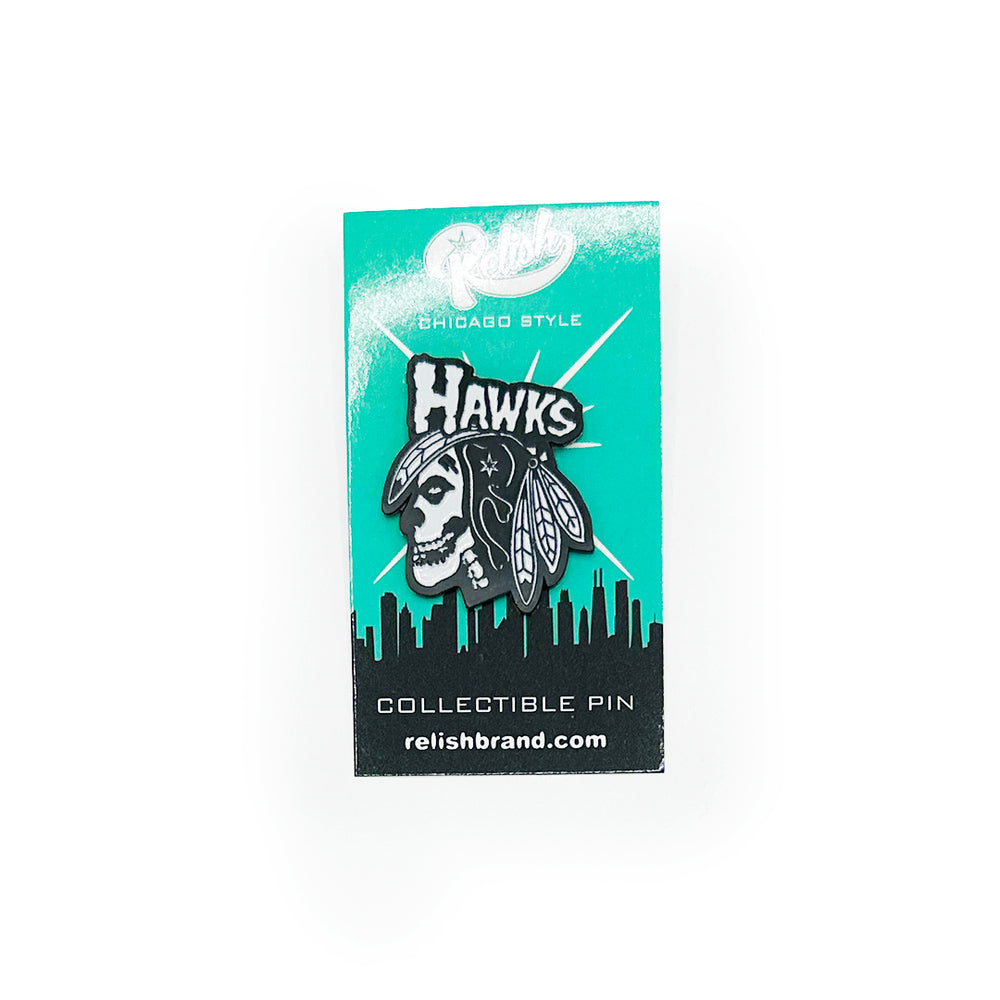 
                  
                    Load image into Gallery viewer, Hawks X Punk rock hat pin
                  
                
