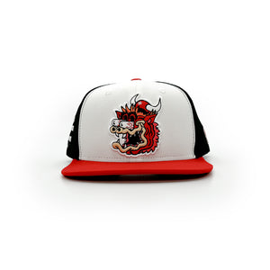 
                  
                    Load image into Gallery viewer, Madhouse on Madison - Bull Fink - White/Red/Black
                  
                