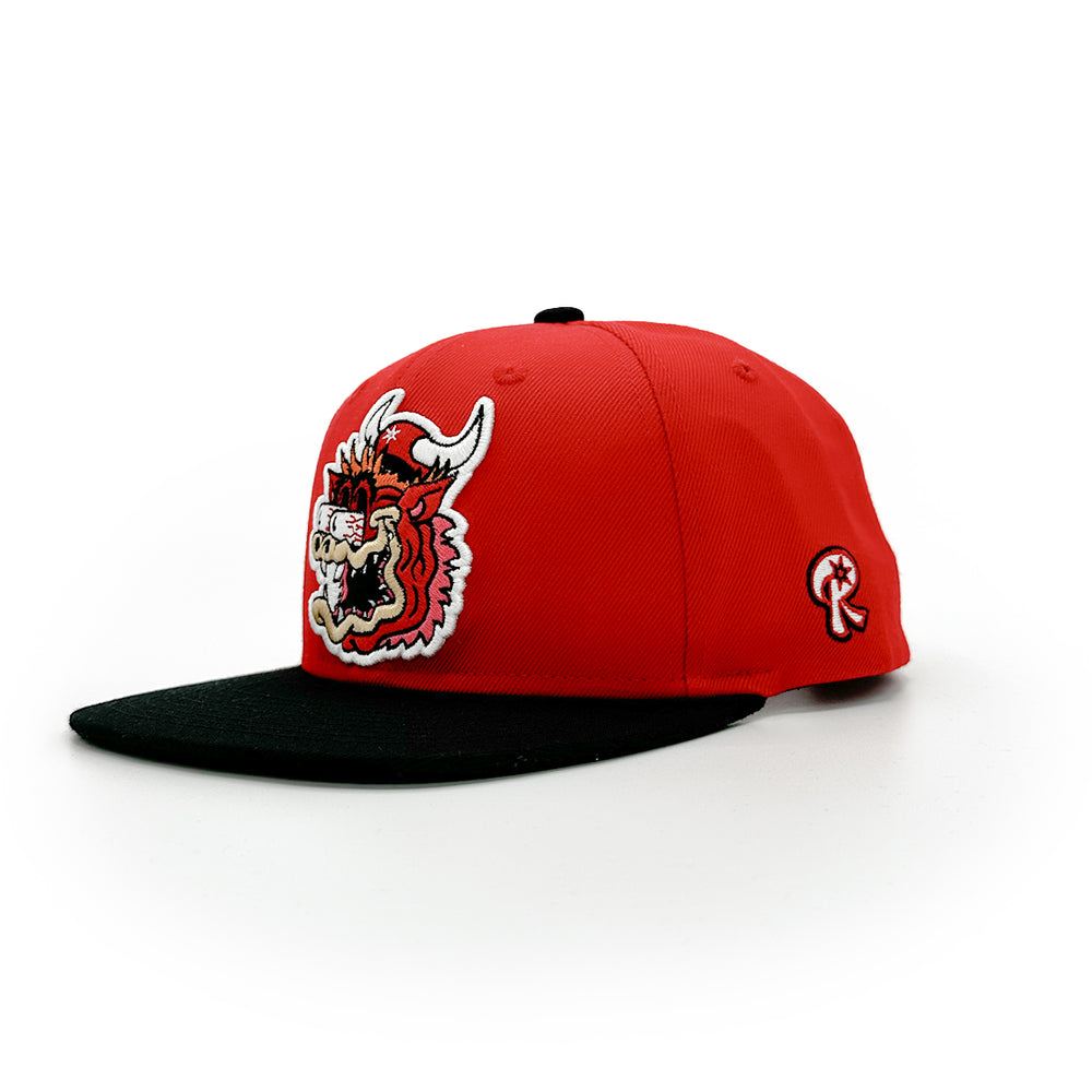 
                  
                    Load image into Gallery viewer, Madhouse on Madison - Bull Fink - Red Snapback
                  
                