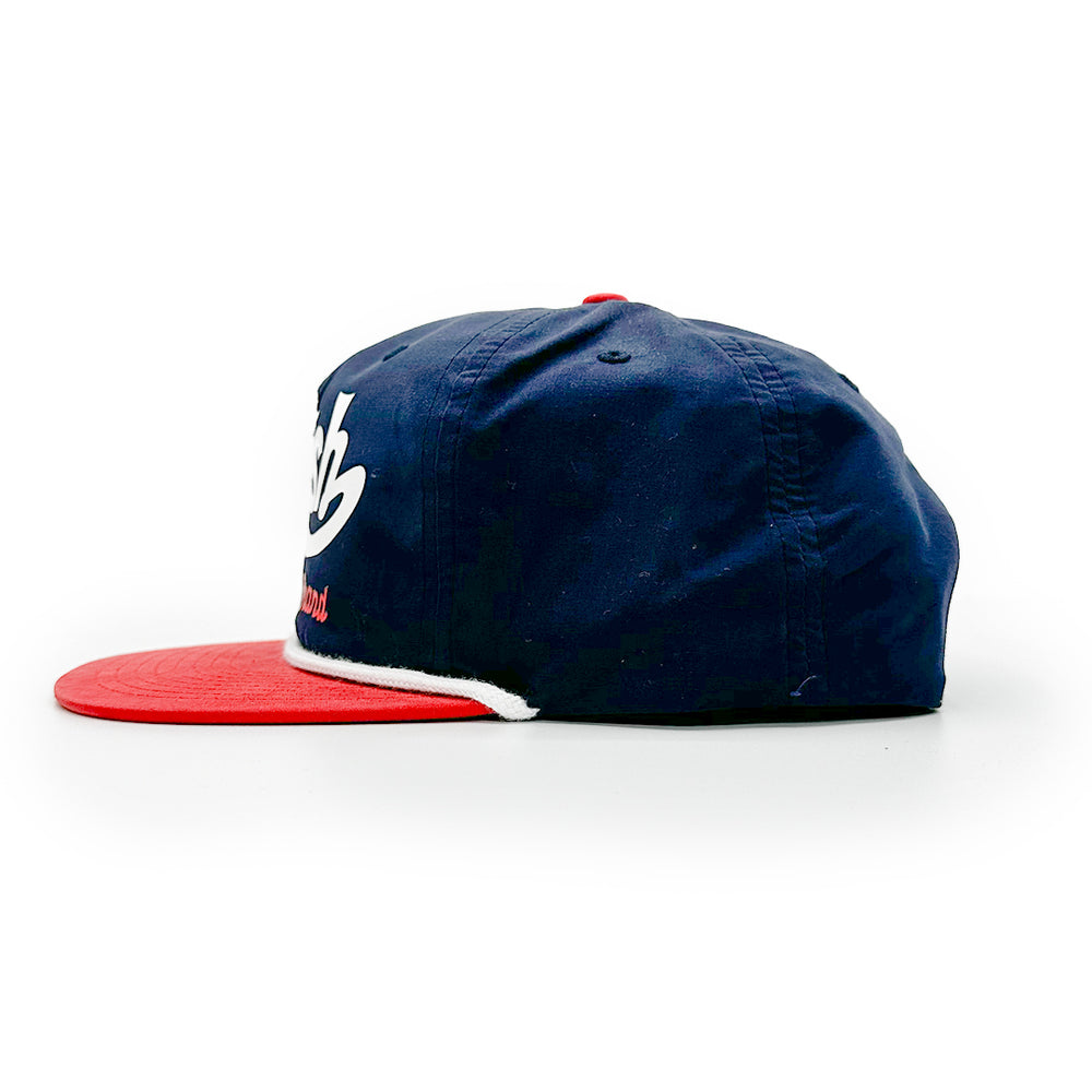 
                  
                    Load image into Gallery viewer, Relish - New Cursive - Dad Hat - Blue and Red
                  
                