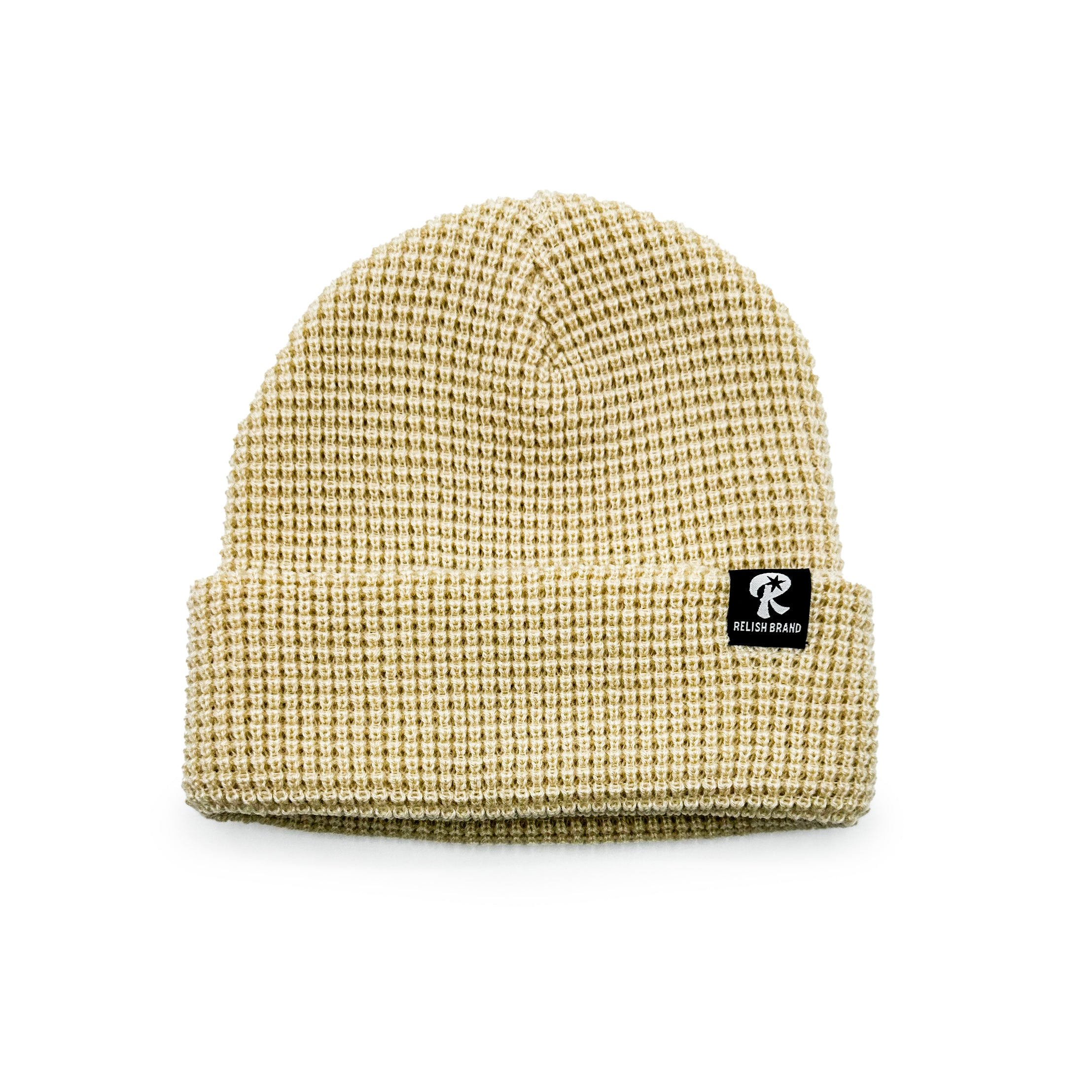 ★LECYTO★ Pearl Waffle Logo BeanieBlack Relentless 'waffle beanie' – Leo Mode