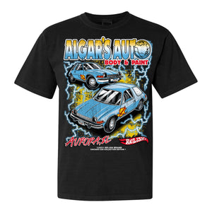 
                  
                    Load image into Gallery viewer, Algar&amp;#39;s Auto body &amp;amp; paint - Blue Pacer tee - Garment Dyed
                  
                