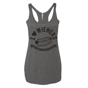 
                  
                    Load image into Gallery viewer, I LOVE WIENERS! But I tried Tacos in College - Tank Top
                  
                
