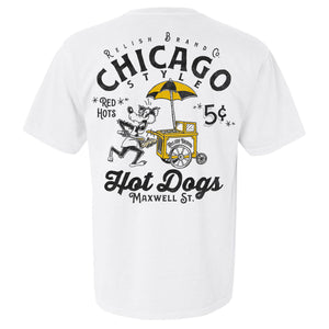 Men's Short Sleeve Chicago Style Hot Dog Short Sleeve T-Shirt