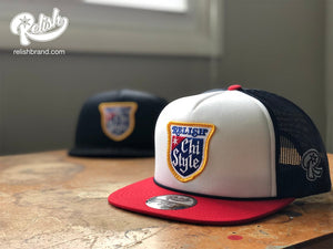 
                  
                    Load image into Gallery viewer, Chi Style - Snapback - Red, White &amp;amp; Brew
                  
                
