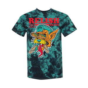 
                  
                    Load image into Gallery viewer, Hotdog Cat - Chicago style - Teal Tie Dye
                  
                